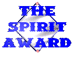 I won this spirit award on June 25 for... I dunno! It really is cool though.