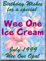 Wee One Opal made this borthday graphic just for me. I am honored, to say the least!