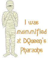 I've been mummified again, this time by Karen! I only had two clones, so I guess I need to make some more... quick!